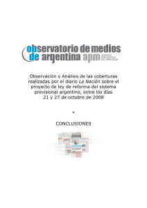 Observación y Análisis de las coberturas La Nación