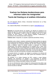 Vuelven los titulares tendenciosos para informar sobre los inmigrantes. Teoría del framing en el análisis informativo