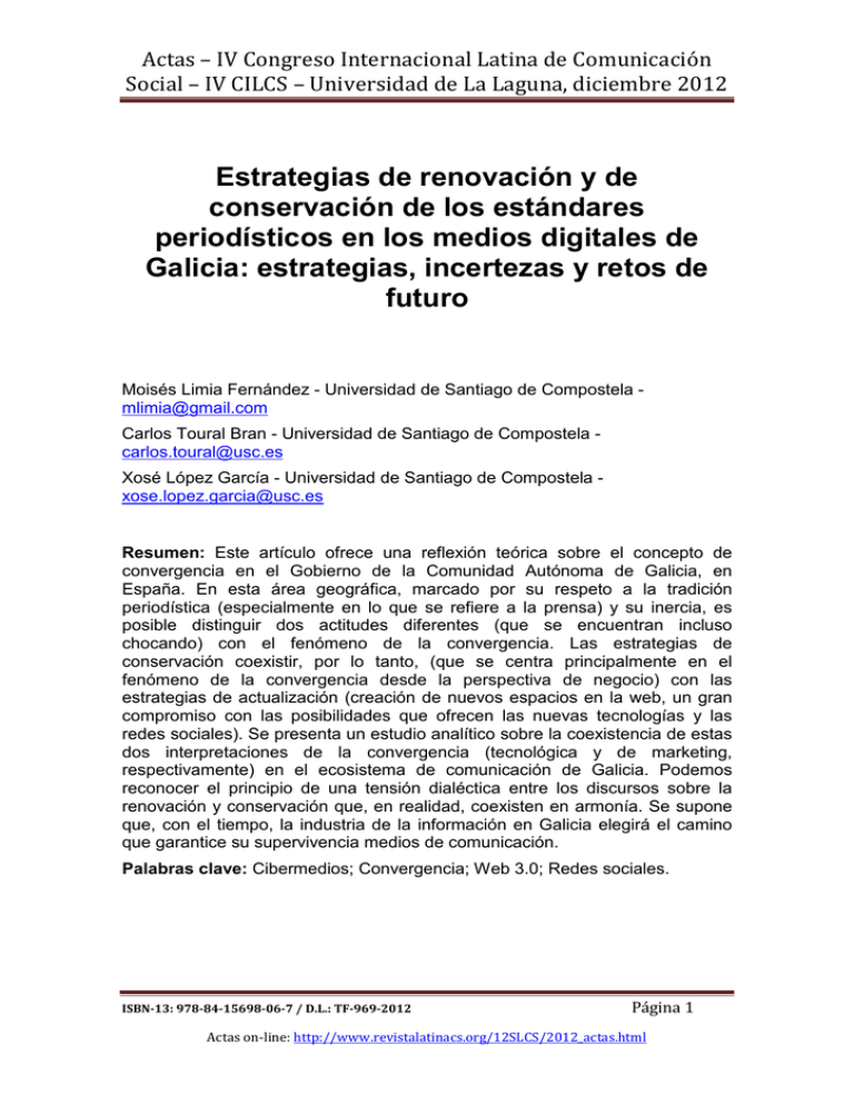 Estrategias De Renovaci N Y De Conservaci N De Los Est Ndares Period ...