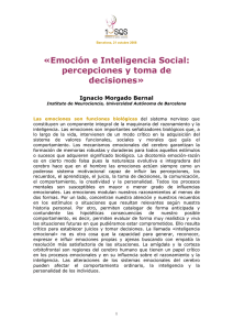 «Emoción e Inteligencia Social: percepciones y toma de decisiones»
