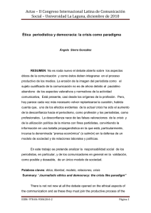 * tica period stica y democracia: la crisis como paradigma, de ngela Sierra Gonz lez, Universidad de La Laguna