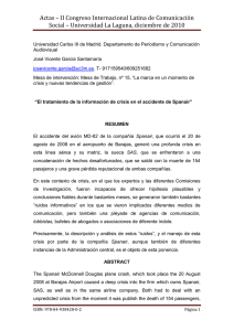 * El tratamiento de la informaci n de crisis en el accidente de Spanair, de Jos Vicente Garc a Santamar a, Universidad Carlos III de Madrid