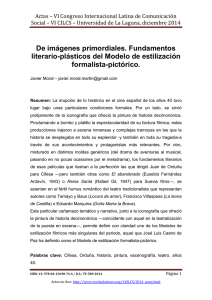 De imágenes primordiales. Fundamentos literario-plásticos del Modelo de estilización formalista-pictórico, de Javier Moral