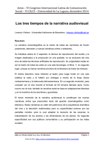 Los tres tiempos de la narrativa audiovisual, de Lorenzo Vilches  Universitat Autònoma de Barcelona (España)