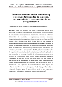 Generización de espacios mediáticos y colectivos feminizados de la pesca, ¿reconocimiento o reproducción de las desigualdades?, de Patricia Martínez García - UPV/EHU (España)