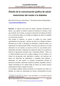 Diseño de la comunicación gráfica de salud: metonimias del miedo a la diabetes, de Mtra. María del Socorro Juárez Pierce  Universidad Autónoma Metropolitana (Méjico)