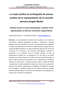 La mujer política en la fotografía de prensa: análisis de la representación de la canciller alemana Angela Merkel, de Miriam Suárez-Romero  Universidad de Sevilla
