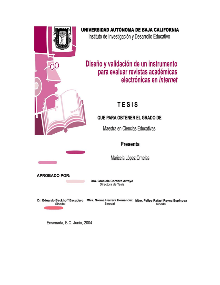 Dise O Y Validaci N De Un Instrumento Para Evaluar Revistas Acad Micas 