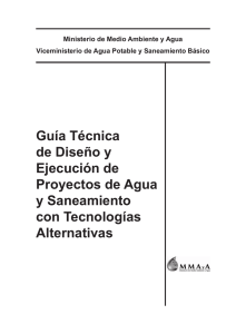 PDF: GUIA TECNICA PARA PROYECTOS DE AGUA Y SANEAMIENTO