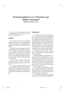 Humberto Mesones Arroyo Neurotransmisores en el Trastorno por Déficit Atencional. Alcmeon, Revista Argentina de Clínica Neuropsiquiátrica, 14, Nº 3,marzo de 2008,16 a 19.