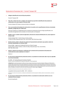 DeclaraciÃ³n de Prestaciones No 2 â€“ Formica Â® Compact CGF PDF (378.61 kb)
