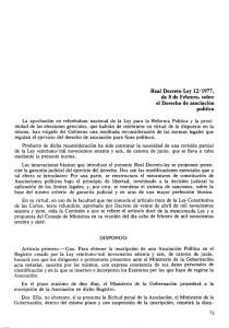 Real Decreto Ley 12/1977, de 8 de Febrero, sobre política