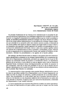Real Decreto 1558/1977, de 4 de julio, determinados órganos