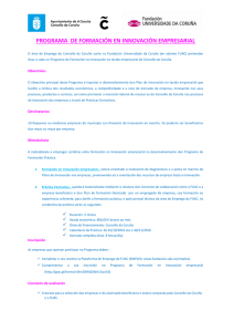 Programa de Formación en Innovación Empresarial (en detalle, con formulario de inscripción y contactos)