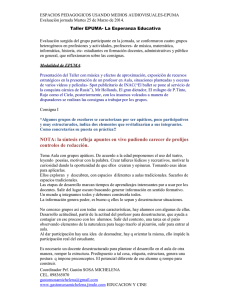 2014- 03 UTU Central evaluacion epuma La esperanza