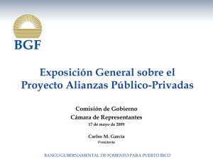 - GDB Presentation at PR House Public Hearings on Public-Private Partnerships (in Spanish)