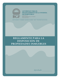 Draft Regulations for Real Estate Disposal (In Spanish)