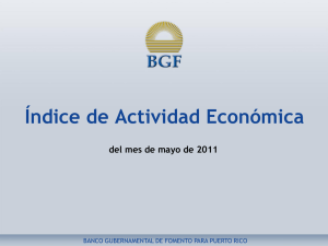 Índice de Actividad Económica del mes de mayo de 2011