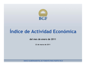 Índice de Actividad Económica del mes de enero de 2011