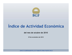 Índice de Actividad Económica del mes de octubre de 2010