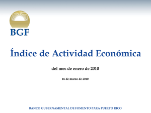 Índice de Actividad Económica del mes de enero de 2010