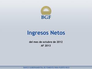 Ingresos Netos al Fondo General - oct. 2012