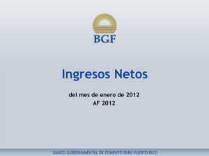 Ingresos Netos al Fondo General - ene. 2012