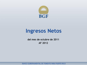 Ingresos Netos al Fondo General - oct. 2011