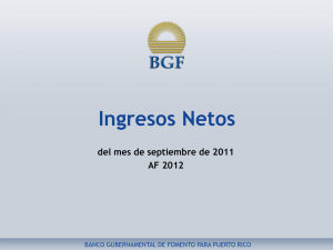 Ingresos Netos al Fondo General - sep. 2011