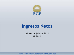 Ingresos Netos al Fondo General - jul. 2011