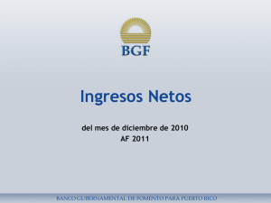 Ingresos Netos al Fondo General - dic. 2010