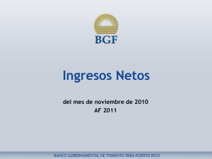 Ingresos Netos al Fondo General - nov. 2010