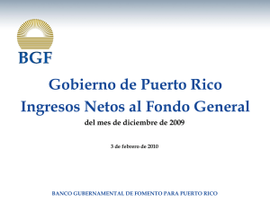 Ingresos Netos al Fondo General - dic. 2009