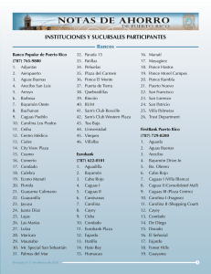 Lista de las instituciones participantes