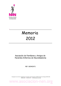 Memoria anual de actividades 2012