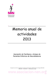 Memoria anual de actividades 2013