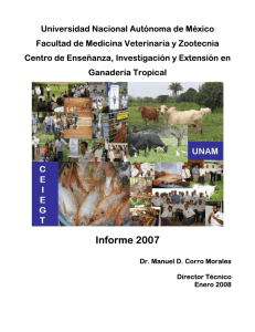 Universidad Nacional Autónoma de México Facultad de Medicina Veterinaria y Zootecnia