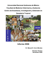 Universidad Nacional Autónoma de México Facultad de Medicina Veterinaria y Zootecnia