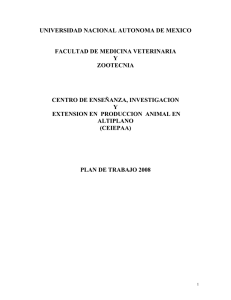 UNIVERSIDAD NACIONAL AUTONOMA DE MEXICO  FACULTAD DE MEDICINA VETERINARIA Y