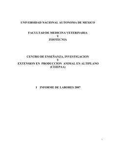 UNIVERSIDAD NACIONAL AUTONOMA DE MEXICO FACULTAD DE MEDICINA VETERINARIA Y