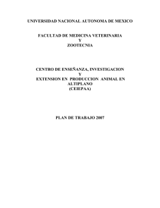 UNIVERSIDAD NACIONAL AUTONOMA DE MEXICO  FACULTAD DE MEDICINA VETERINARIA Y