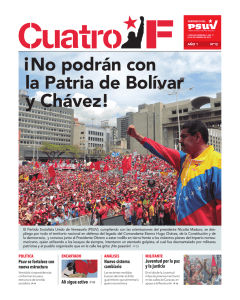 ¡ No podrán con la Patria de Bolívar y Chávez!