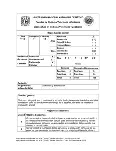 UNIVERSIDAD NACIONAL AUTÓNOMA DE MÉXICO Facultad de Medicina Veterinaria y Zootecnia