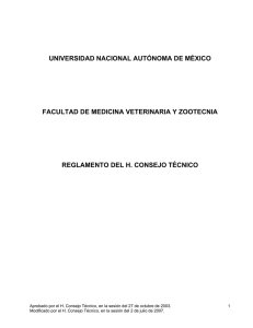 Reglamento del H. Consejo Técnico