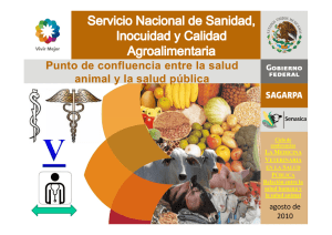 El Servicio Nacional de Sanidad, Inocuidad y Calidad Agroalimentaria en M xico, punto de confluencia entre la salud animal y la salud p blica (Igor Romero)