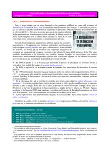 Las claves del asalto y desmantelamiento de las pensiones públicas