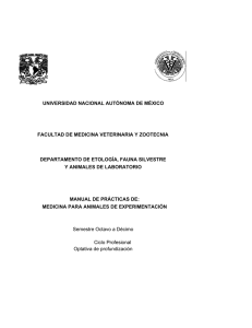 Manual de Prácticas de Medicina de Animales de Experimentación