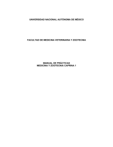 Manual de Prácticas de Medicina y Zootecnia Caprina I