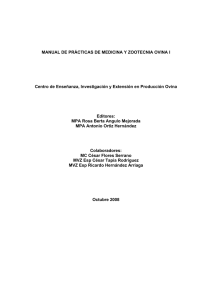 Manual de Prácticas de Medicina y Zootecnia Ovina I