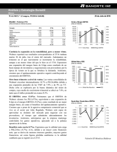 07/25/2016 WALMEX: Preliminar WALMEX 2T16E.